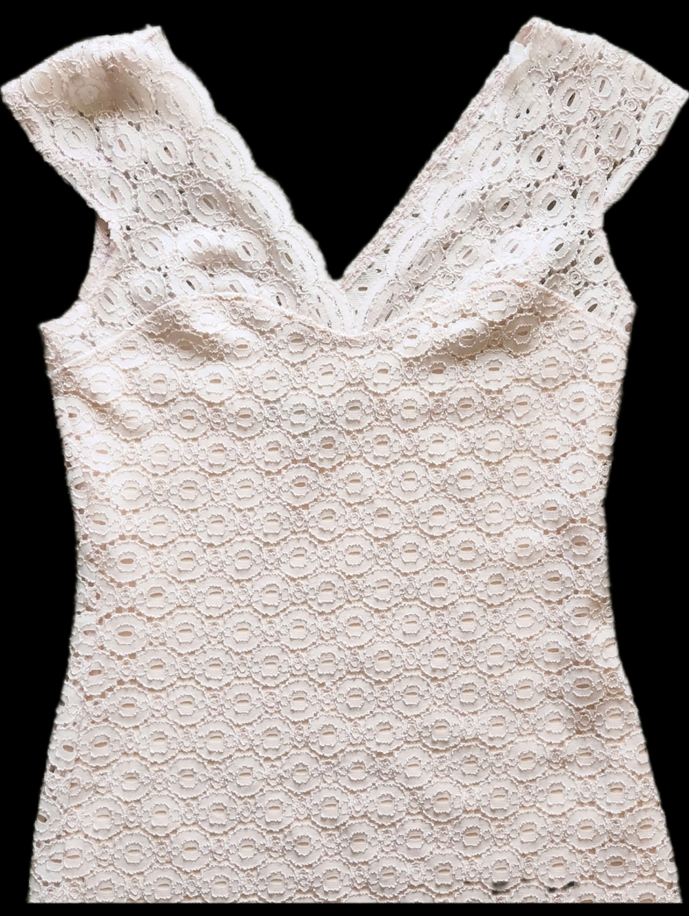 #C112 Jump Lace Mini Dress in Light Coral Pink